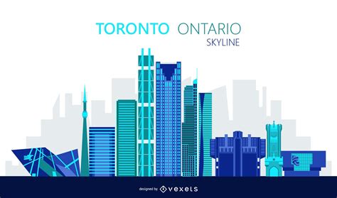 Toronto Skyline Illustration Vector Download