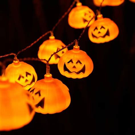 Cross-Border New Halloween Pumpkin Lights Spider Skeleton Lights ...