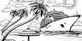 Cruise Ship Printable Coloring Pages sketch template