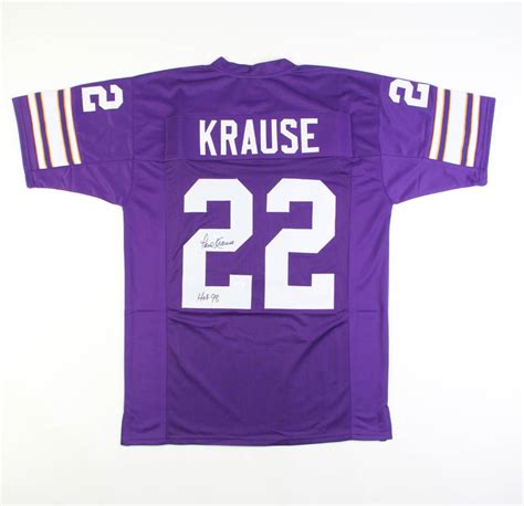 Paul Krause Signed Jersey Inscribed "HOF 98" (JSA) | Pristine Auction