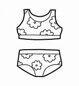 Premium Vector  Coloring Book For Children Womens swimsuit sketch template