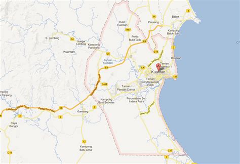 Kuantan Map - Malaysia