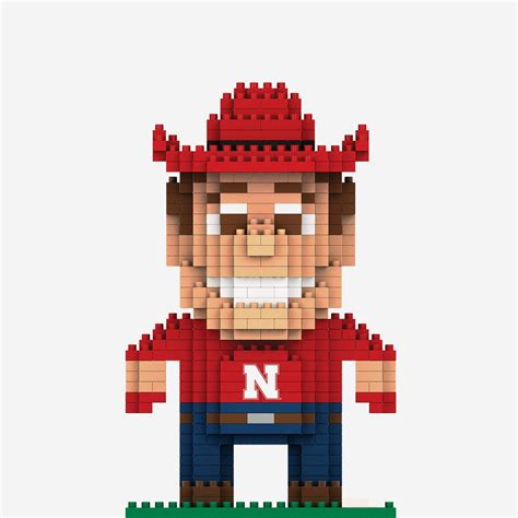 Herbie Husker Nebraska Cornhuskers BRXLZ Mascot FOCO