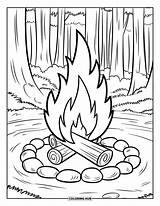 105  Campfire Coloring Pages For Kids & Adults Free Printable PDFs sketch template