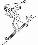 Skiing Coloring Pages  Home sketch template