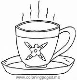 Tea Cup Coloring Page At GetColoringscom  Free Printable Colorings sketch template