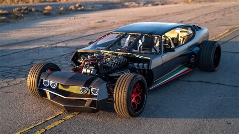 A 1960s Lamborghini Espada has been modified in a very unique way