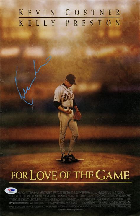 Kevin Costner Signed 11x17 "For The Love Of The Game" Poster | #4570419253