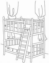 Bunk Bed Coloring Pages sketch template