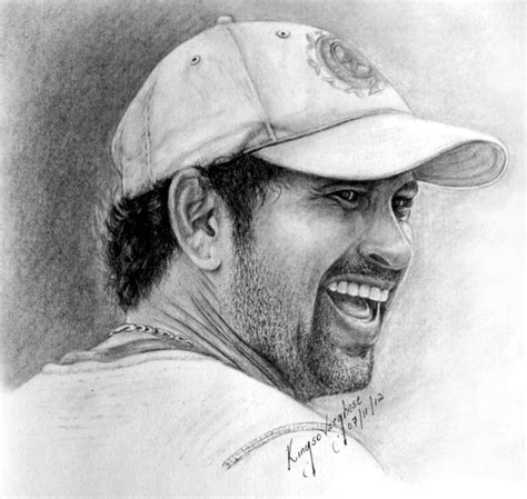 Sketch Of Cricketer Sachin Tendulkar - Desi Painters