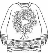 Ragstock Christmas Sweater Coloring Book  Free Pages sketch template