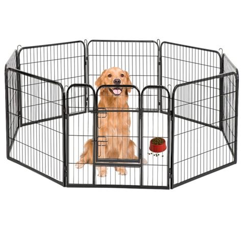 Dog Pen Extra Large Indoor Outdoor Dog Fence Playpen Heavy Duty 8 Panels 40 Inches Exercise Pen ...