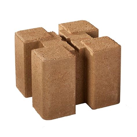 Oldcastle 8 in. x 8 in. x 6 in. Tan Brown Planter Wall Block (Pack of 24)-16202486 - The Home Depot