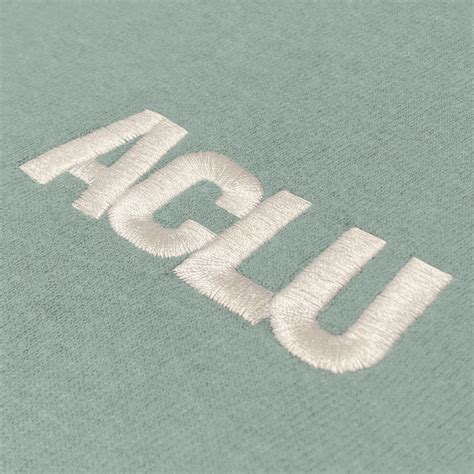 ACLU Stitched Logo Sweatshirt - Mint - ACLU