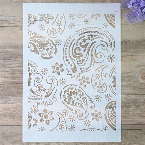 Paisley Stencil Stencil for Wall Craft Stencil Paisley - Etsy | Paisley ...