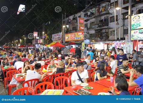 Street Night Market Kuala Lumpur Malaysia Editorial Photography - Image of restaurant, travel ...