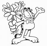 Coloring Pages  For Children Garfield sketch template