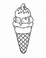 Snow Cone Coloring Page  Free Printable sketch template