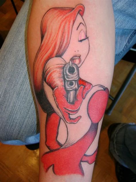 The iconic rabbit from the film who framed roger rabbit was tattooed on beto munoz's sleeve ...