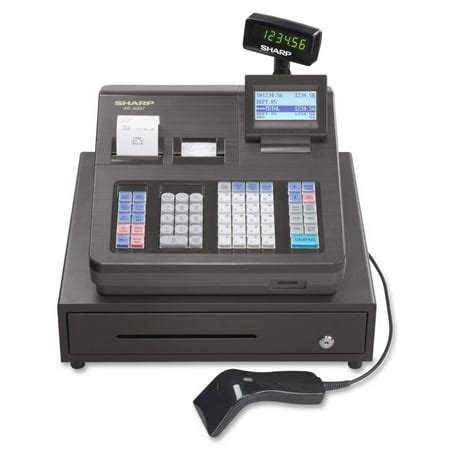 Sharp XE Series Cash Register w/Scanner, Thermal Printer, 7000 Lookup, 40 Clerks, LCD - Walmart.com