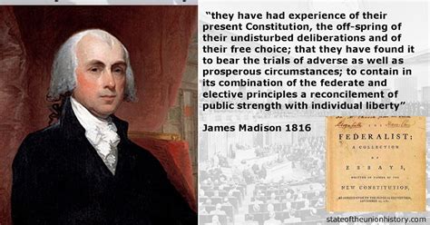 State of the Union History: 1816 James Madison - Father of Our ...