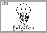 Jellyfish Coloring Page  Ezpzlearncom sketch template