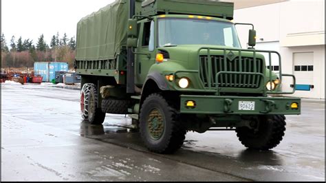 Tire Chain Install on a Military Truck - QCC - YouTube