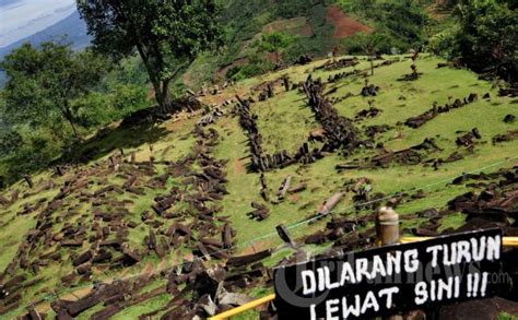 Punden Berundak Gunung Padang Diduga Lebih Tinggi dari Borobudur - Tribunnews.com