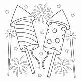 Premium Vector  New Years Eve Fireworks Coloring Page For Kids sketch template