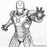 Iron Man 20 coloring Page sketch template