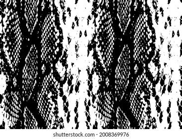 Snake Texture Black White Snake Print Stock Illustration 2008369976 ...