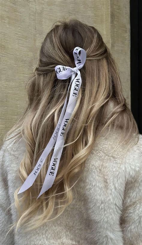 A Trendy Collection of Hairstyles Adorned with Chic Bows : Messy Half ...