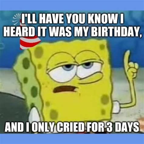 20+ Funny SpongeBob Birthday Memes for The Big Day