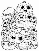Cute Monster Coloring Page sketch template