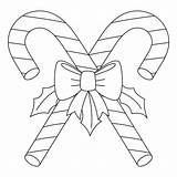 Bastón De caramelo Navidad Aislado Página Para Colorear  Vector sketch template