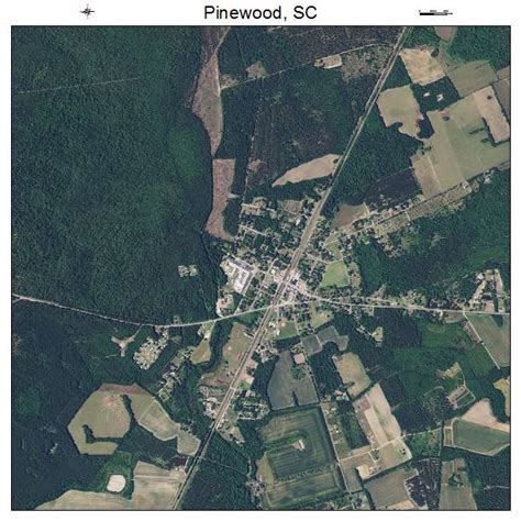 Aerial Photography Map of Pinewood, SC South Carolina