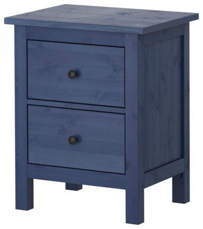 Hemnes Chest with 2 Drawers, Blue - Scandinavian - Nightstands And Bedside Tables - by IKEA