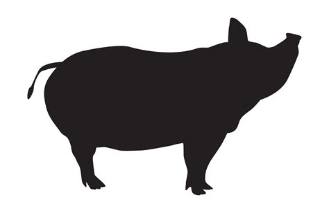 Pig Silhouette Free Stock Photo - Public Domain Pictures