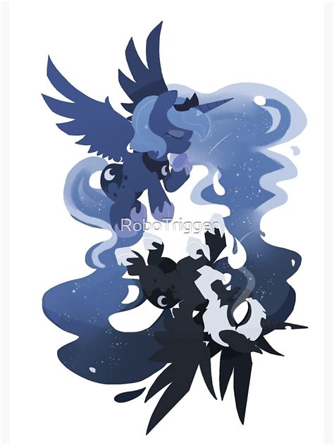 "MLP: Luna + Nightmare Moon" Spiral Notebook by RoboTrigger | Redbubble