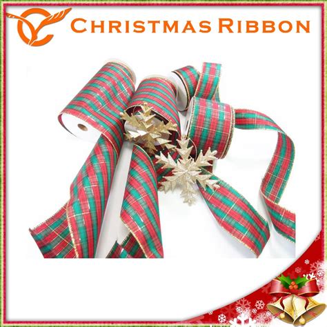 Scottish Plaid Ribbon Christmas Decorations Tartan Plaid Ribbon ...