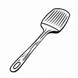 Premium Vector  Hand Drawn Outline Illustration Of spatula For sketch template