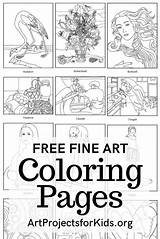 Art coloring pages – Artofit sketch template