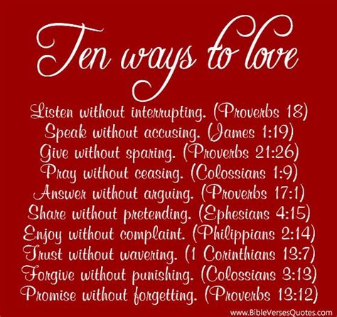 Top Ten way to Love others - Inspiring Bible Love Verses Images