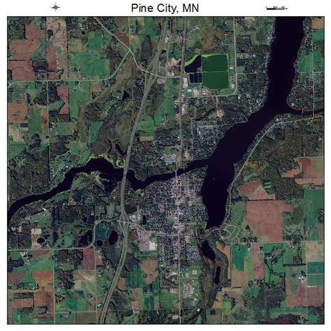 Aerial Photography Map of Pine City, MN Minnesota