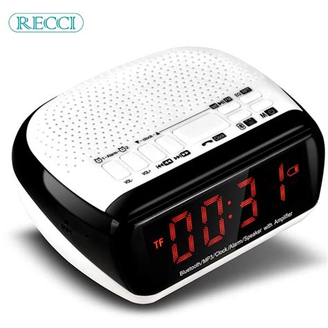 2017 Newest Bluetooth Speakers Wireless Portable Alarm Clock Speaker ...