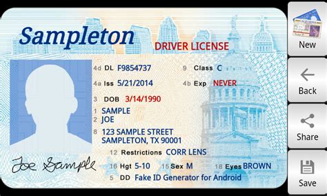 Fake Id Templates - Best Template Collection | Drivers license, Id card template, Best templates