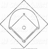 Baseball Field Coloring Page sketch template