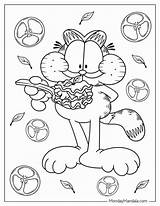 Garfield Lasagna Coloring Page Pages sketch template