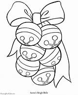 Printable Christmas Bells Coloring Page Sketch sketch template