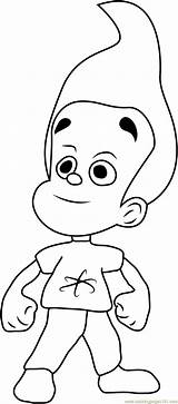 Cute Jimmy Neutron Coloring Page  Free The Adventures Of sketch template
